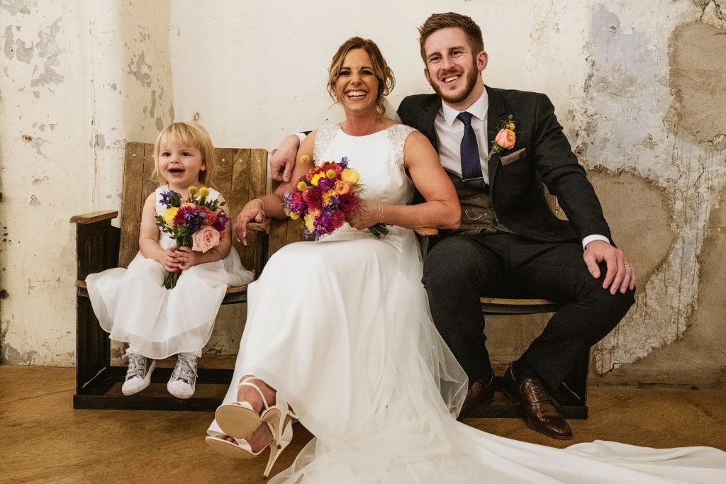 Matt & Kate’s exceptionally child friendly wedding at Holmes Mill, with York Place Studios