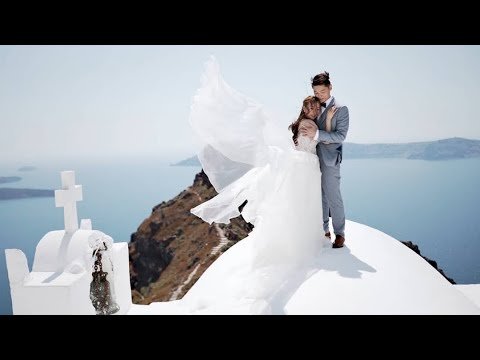 Daryl & Lok | Our small and intimate wedding in Santorini | Dana villas