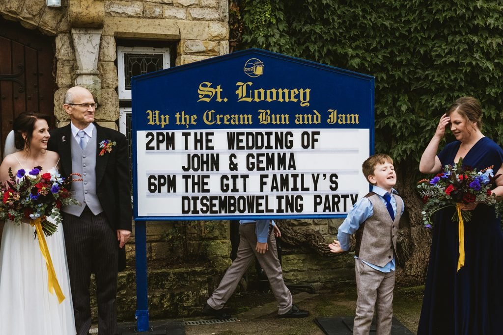 John & Gemma’s glorious, laugh-out-loud Sussex wedding with York Place Studios