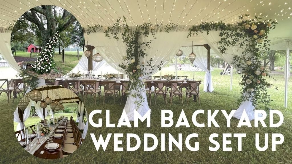 Luxury Backyard Wedding Behind the Scenes…and it RAINED! | Day within the Lifetime of a Wedding Planner