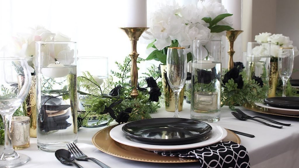 Black and White Tablescape | Wedding Ideas