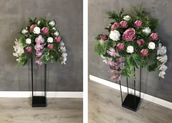 Geometric flower stand TUTORIAL // Wedding table centerpiece // Geometryczny stojak na kwiaty