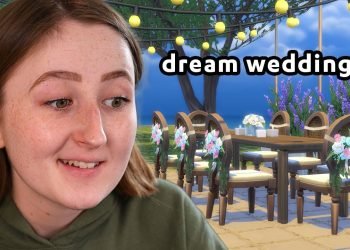 constructing my dream wedding venue within the sims