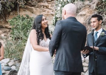 High School Sweethearts beautiful intimate wedding @Terra Laguna Beach