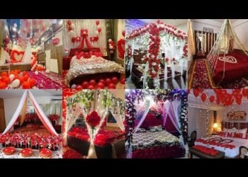 honeymoon bedroom decoration ideas ||1st night room decoration ideas || wedding bedroom decoration