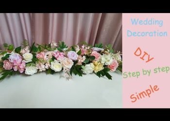 DIY Floral Table Runner / Wedding Table Runner / Wedding Centerpiece