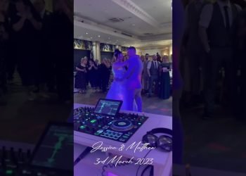 View from the DJ #weddingdj #disco #events #bride #groom #wedding