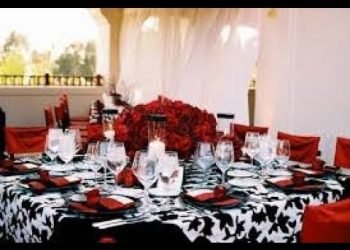 Red And Black Wedding Decor Ideas