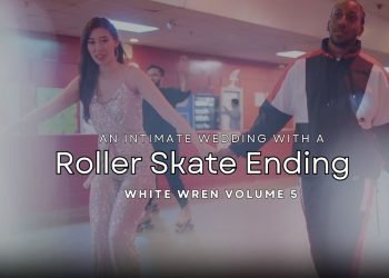 An Intimate Wedding with a Roller Skate Ending