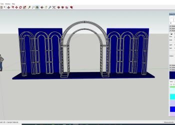 Sketchup Decoration Wedding 04  | 25 | 2021