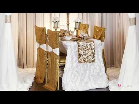 White & Gold 1920's Inspired Wedding Table