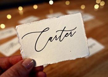 Wedding DIY Deckle Edge Place Cards ✨ Handwritten Fonts w/ Cricut