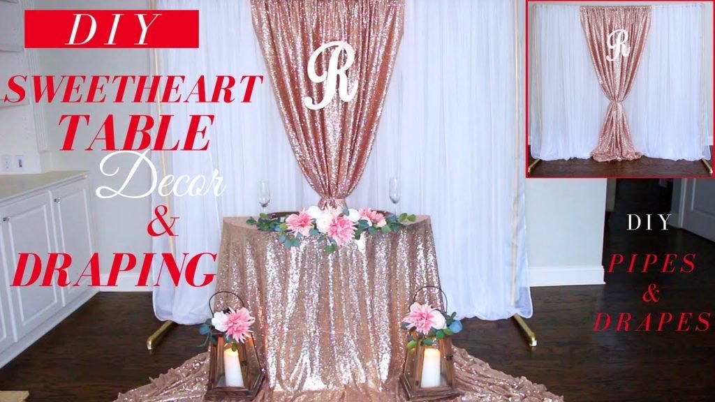 Sweetheart Table Decor DIY | DIY Wedding Draping Techniques