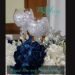 Royal Blue and White Wedding Sweetheart table and Dessert Table