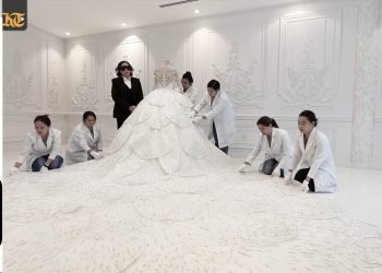 This Swarovski Studded wedding gown is simply too expensive for a price tag!