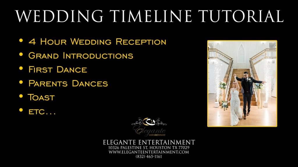 Wedding Program or Itinerary Tutorial – DJ's Entertainment Perspective