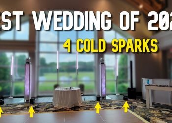 DJ Gig Log- Ultimate 2023 DJ setup wedding (Cold Sparks, tubes, movers, haze, uplights)