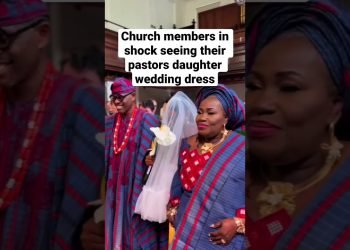 Church members in shock seeing their pastors daughter wedding dress
