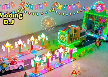 Amazing DIY Mini Wedding DJ Road Lights Mini DJ Truck Loading | Special Shadi DJ Decoration At Home