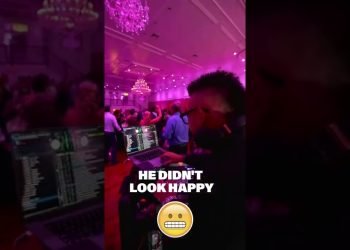 He wasn’t too pleased about this mix at first haha #weddingdj #wedding #djing #dj #party #mix