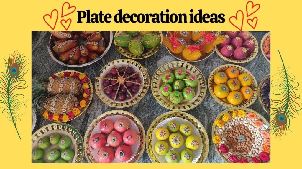 Plate decoration ideas for wedding and engagement