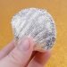 Silver Mussel Hinged Trinket Box | Cute Collectible Figurine | Wedding Gift Idea Ring Holder