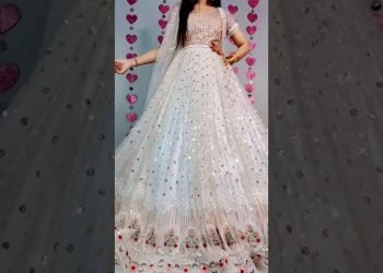 Wedding lehenga cutting and stitching/ DIY lehenga/ long dress/ crop top lehenga/ bridal lehenga