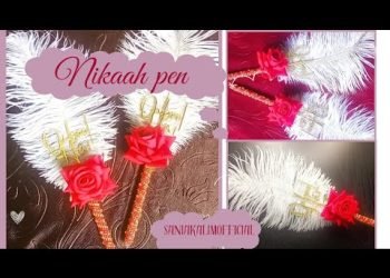 Nikah Signature Pen Decoration Ideas/Nikah Pen Decoration for Your Day/Wedding signature pen design