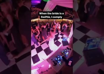 Bride: “I actually love @taylorswift”Me: “Say less”