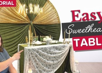 How To l DIY Elegant Wedding Head Table and Backdrop Idea