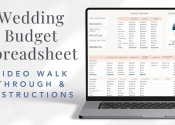 Wedding Budget Planning Spreadsheet Tutorial in Google Sheets and Excel