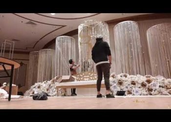 The making of the marriage stage design