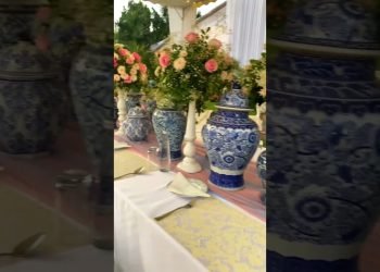 Dinner table #wedding