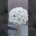 Artificial Silk Rose Ball Flower Centerpieces Wedding Table Decoration【White】
