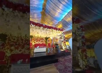 Wedding stage design | Stage decoration | Wedding Sofa | Roof hanging decoration | Mm
