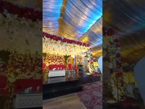 Wedding stage design | Stage decoration | Wedding Sofa | Roof hanging decoration | Mm
