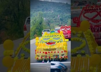 Most Beautiful Wedding Automobile Decorations |#bridal #cardecoration #ytshorts #viral