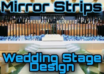 Mirror Strips – Wedding Stage Design