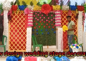 Latest design wedding stage decoration ideas | latest marriage wedding stage flower decoration