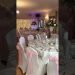 Wedding venue table setup