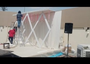 Wedding stage design outdoor