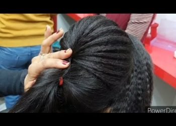 most beautiful party & wedding hairstyle with crumping ,Tikka setting & paf setting/pooja chaudhary