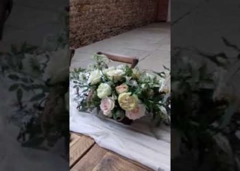 Symondsbury Tithe Barn Wedding Dinner Table
