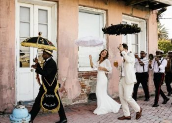 new orleans wedding second line parade