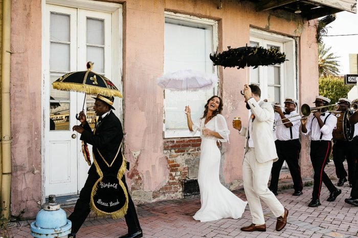 new orleans wedding second line parade