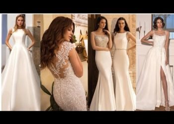 Glam minimalist wedding dresses and wedding planning suggestions 2024