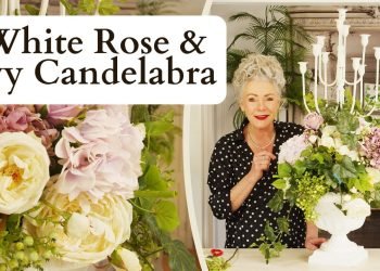 A White Rose & Ivy Candelabra | Wedding Table Flowers (Part 2)
