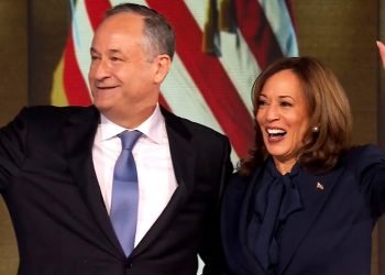 Harris Celebrated tenth Wedding Anniversary at DNC Party