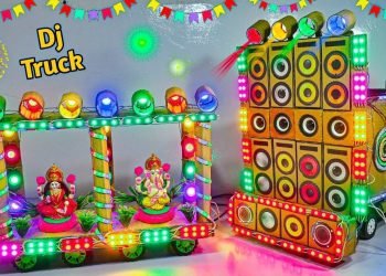 Diy Mini Wedding Dj Road Lights Gadi Wala Dj | Krishna Janmashtami Mini Dj Truck Decoration Light