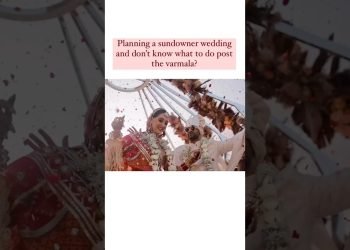 Are you planning a sundowner wedding and unsure what activity to do post the varmala?